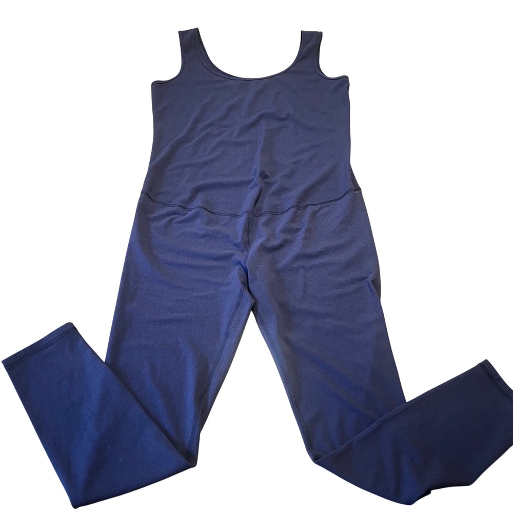 Ingrid & Isabel Women L Maternity Jumpsuit Navy Basics Tank Legging Sleeveless - Picture 3 of 6